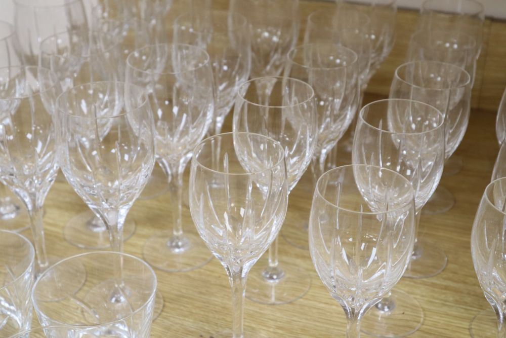 An Edinburgh International part suite of table cut glassware (approximately 55 pieces)